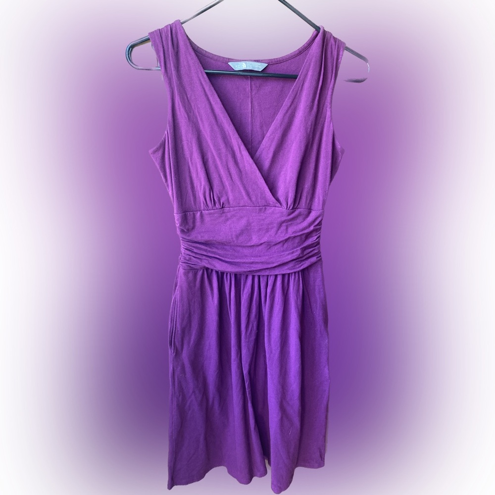 The North Face Purple Midi Dress XS POCKETS